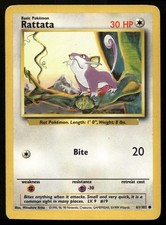 Rattata 61/102 Base Set Pokemon Card
