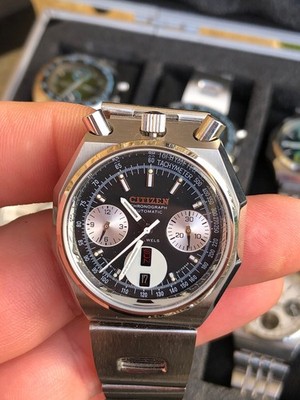 Citizen Bullhead Vintage Chrono 8110 Auto Octogonal NOS aDef