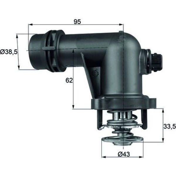 Mahle TM 15 105 Thermostat KüHlmittel FüR BMW 3 Z3 5 E46 E36 E60-image