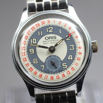 Near MINT] ORIS Pointer Date 6651 Hand Winding Small Second Unisex
