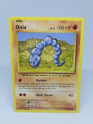 2016 Pokemon Card **Onix Lv.12** Evolutions XY Set No. 61/108 - Common