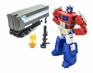 Transformers Deformation Toy Black Optimus Prime Autobot DX9 Figure w// Trailer