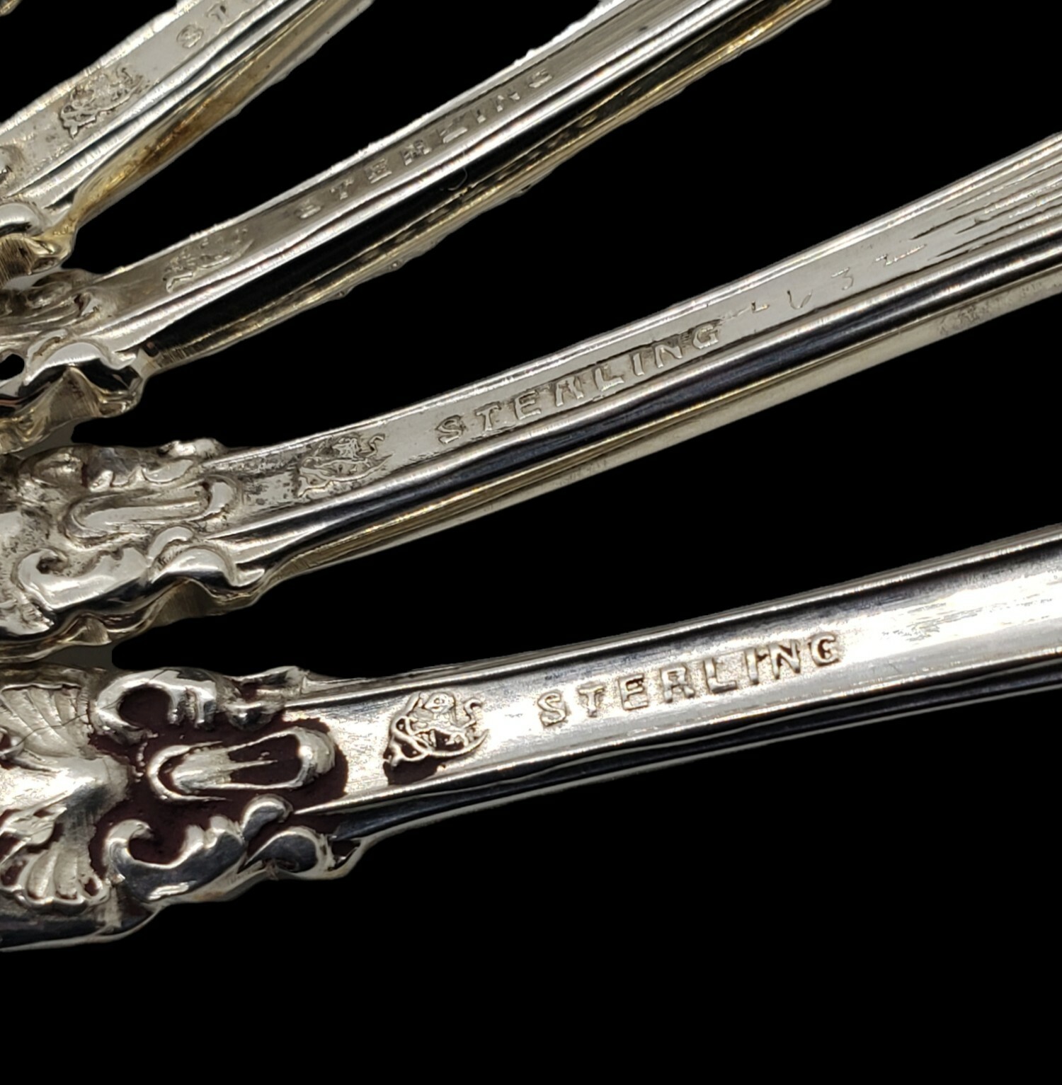 Frank W Smith Sterling Silver Dematisse Silverware Federal Cotillion Edward VII 