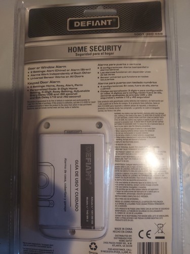 Defiant Wireless Home Security Door/Window Alarm Kit Multipack - New, Sealed - Picture 2 of 3