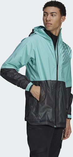 Adidas Terrex 3-Layer Zupahike Rain Jacket Acid Mint S - Mens Hiking Jackets