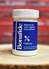Bona Fide CLAIRVEE Vaginal Probiotic 15ct - 1 MONTH SUPPLY!