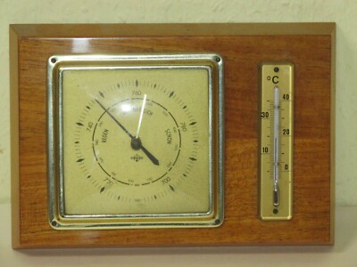 klassische Forster Wetterstation - Barometer Thermometer - ca. 50er Jahre