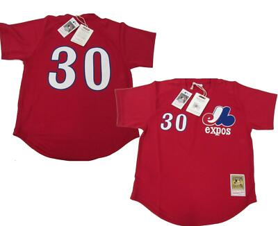 New 1989 Tim Raines #30 Expos Mens Mitchell & Ness Authentic Batting Jersey $100