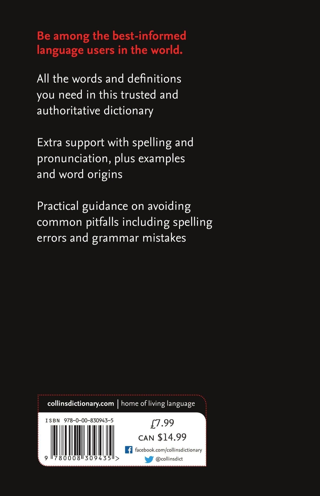 Thumbnail - Collins English Paperback Dictionary | All The Words You Need, Every