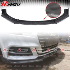 Carbon Nero Per Audi A3 S-Line S3 8V Front Spoiler Lama Sottoparaurti SPLITTER