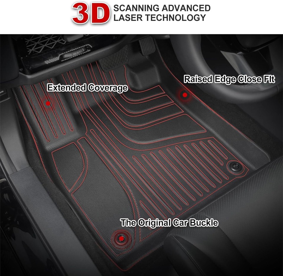For Lexus RX350/RX450h 20162022 Car All Weather Floor Mats Rubber
