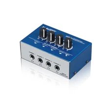 Mini 4-Channel Headphone Amplifier Mono/Stereo Audio Mixer Monitor Amp for Club
