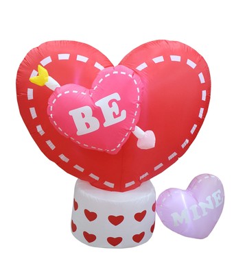 BZB Goods 6 Foot Long Animated Valentine's Inflatable Hearts - Heart Rotates ...