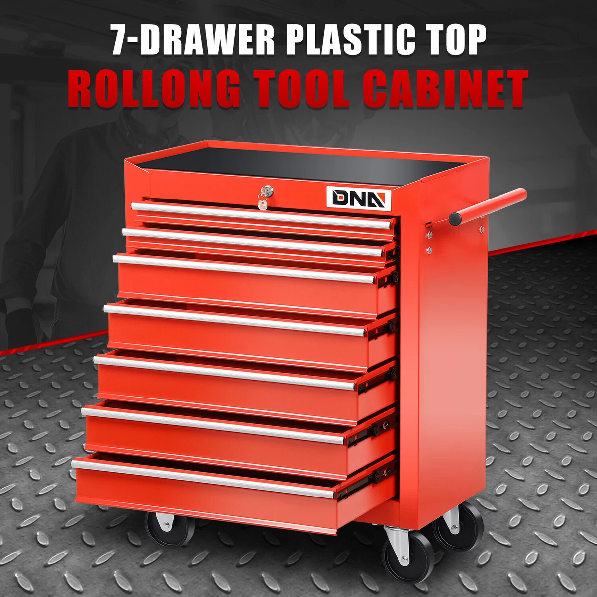 7 drawer tool trolley deals