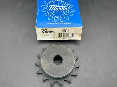 Martin 50B15 Solid B Sprocket - Bored to Size - 50 / 5/8 in, B Hub