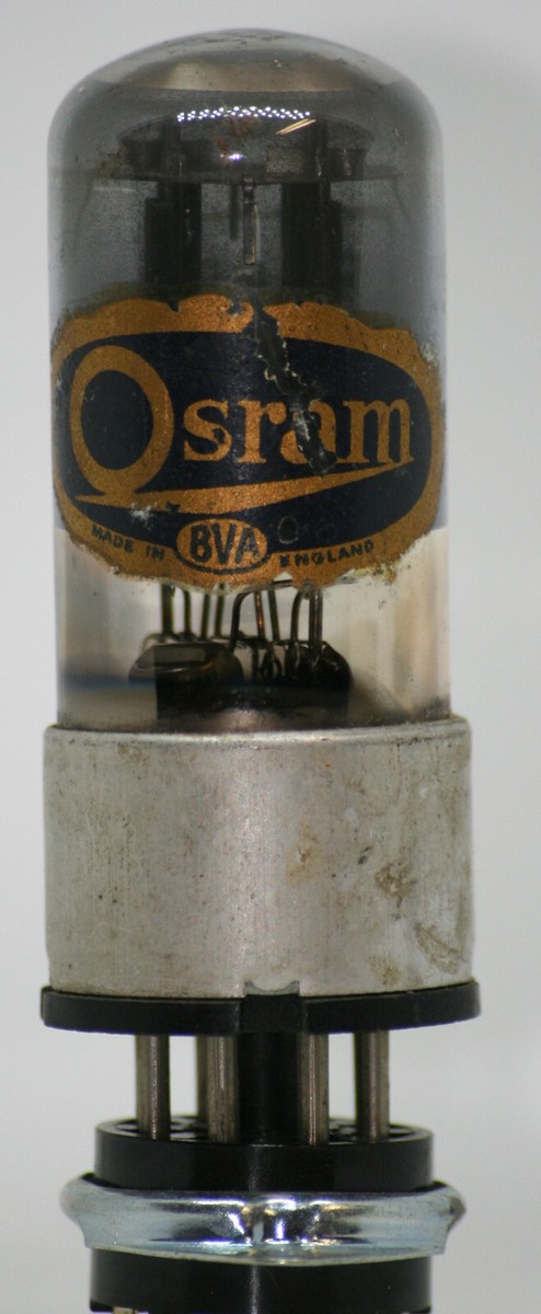 B65 Osram Metal Base 6SN7 Valve Tube GT CV1988 MARCONI