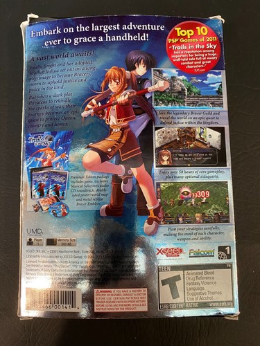 New Sealed Legend of Heroes: Trails in the Sky PSP ~ Premium Edition - Picture 2 of 12