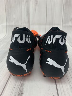 Size 7 - PUMA Future 6.1 Netfit FG AG Black Shocking Orange for