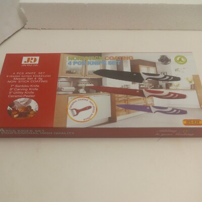 Jin Rui Da 4 pcs knife set with non-stick coating