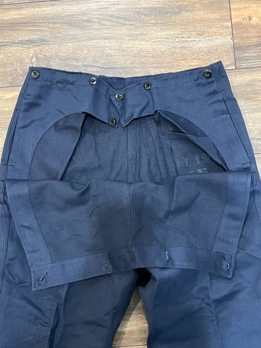 Vintage East German Military Navy HBT Dark Blue Uniform Flap