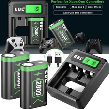 EBL Controller Battery Pack + Charger Charging Dock for Xbox One/Xbox Series X|S