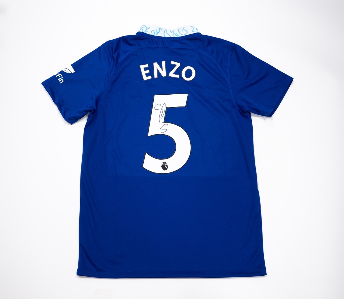 Chelsea FC ENZO 5 シャツ Enzo Fernandez Signed Chelsea F.C. Jersey Argentina Genuine