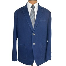 New JoS A BANK 1905 Men's Navy Cotton Blend Blazer Sport Coat Jacket Size XL