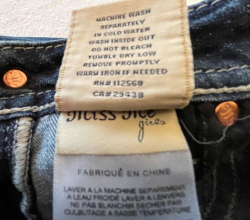 Miss Me Girls JK5727P9 Capri jeans stretch blue 12 - Picture 5 of 9