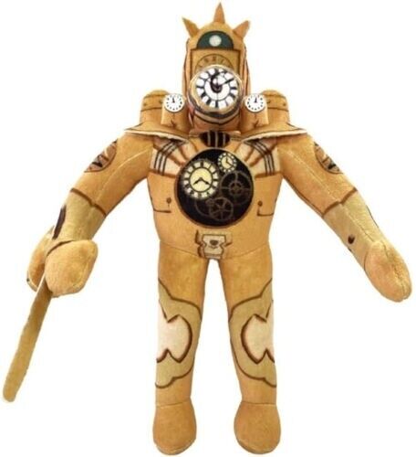 Skibidi Toilet Plush Clock man Titan Figure Stuffed Plushies Doll Toys Kids Gift - Picture 1 of 1
