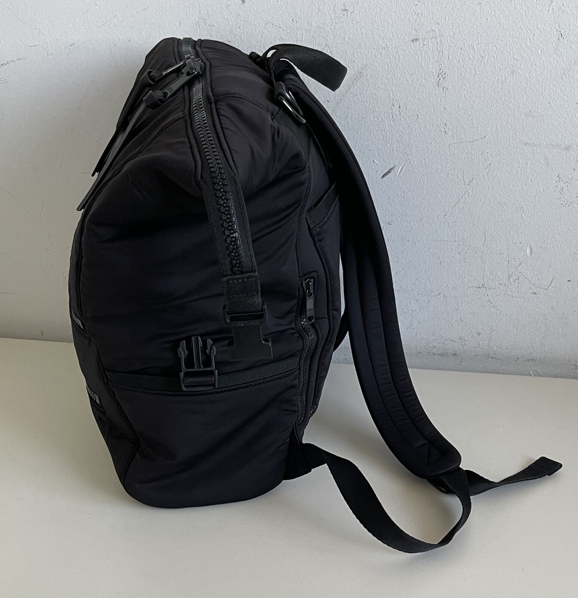 Dagne Dover Large Indi Diaper Backpack Neoprene Black Bag NY  display picture 3