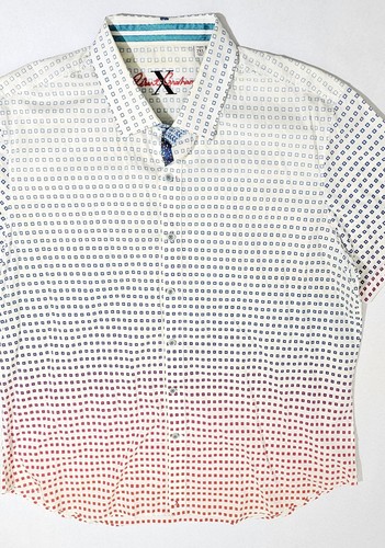 Robert Graham Button Up Short Sleeve Shirt XXL Tailor Fit - Picture 2 of 8