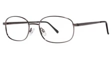 MODERN OPTICAL DAVE MEN'S EYEGLASSES 55-18-150 GUNMETAL. SOFT CASE INCLUDED.