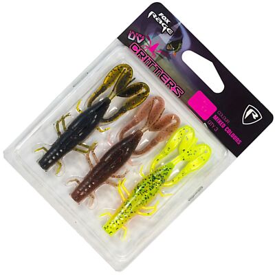 Fox Rage Critter mixed Colour Pack - 3 Gummikrebse, Kunstköder, Raubfischköder