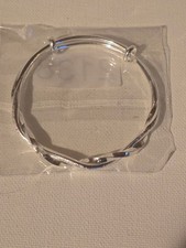 Children's Bracelet Silver Tone Twisted Bangle Adjustable Expandable
