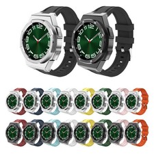 Strap Band Cover For Samsung Galaxy Watch 6 Classic 43/47mm Mod Kit Protect Case