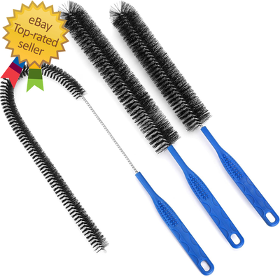 #ad #ad 3PCS Drain Brush Set with Refrigerator Coil Cleaning Brush Multi Use Drain Clea $9.60