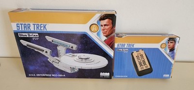 Star Trek Bluebrixx Enterprise 104180 Communicator 104168 Set