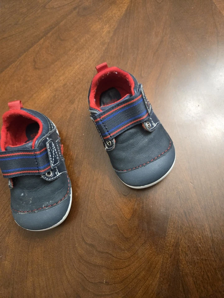 Zapatos Pre-amados Stride Rite Bebé Niño Talla 3M Azul Marino Foto 3 de 3