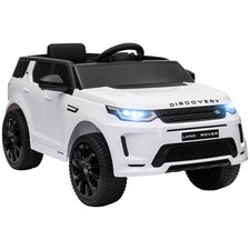 Land Rover Licensed 12V Kids Electric Car with Remote  LED Lights, White