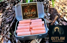 🔥 Outlaw Survival 28 Fire Starter Plugs Survival Kit Waterproof Tinder Camping