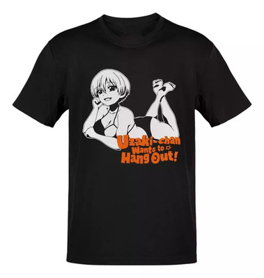 Anime Uzaki-chan Wa Asobitai Uzaki Logo T-Shirt Size S-5XL, Gift For Friends