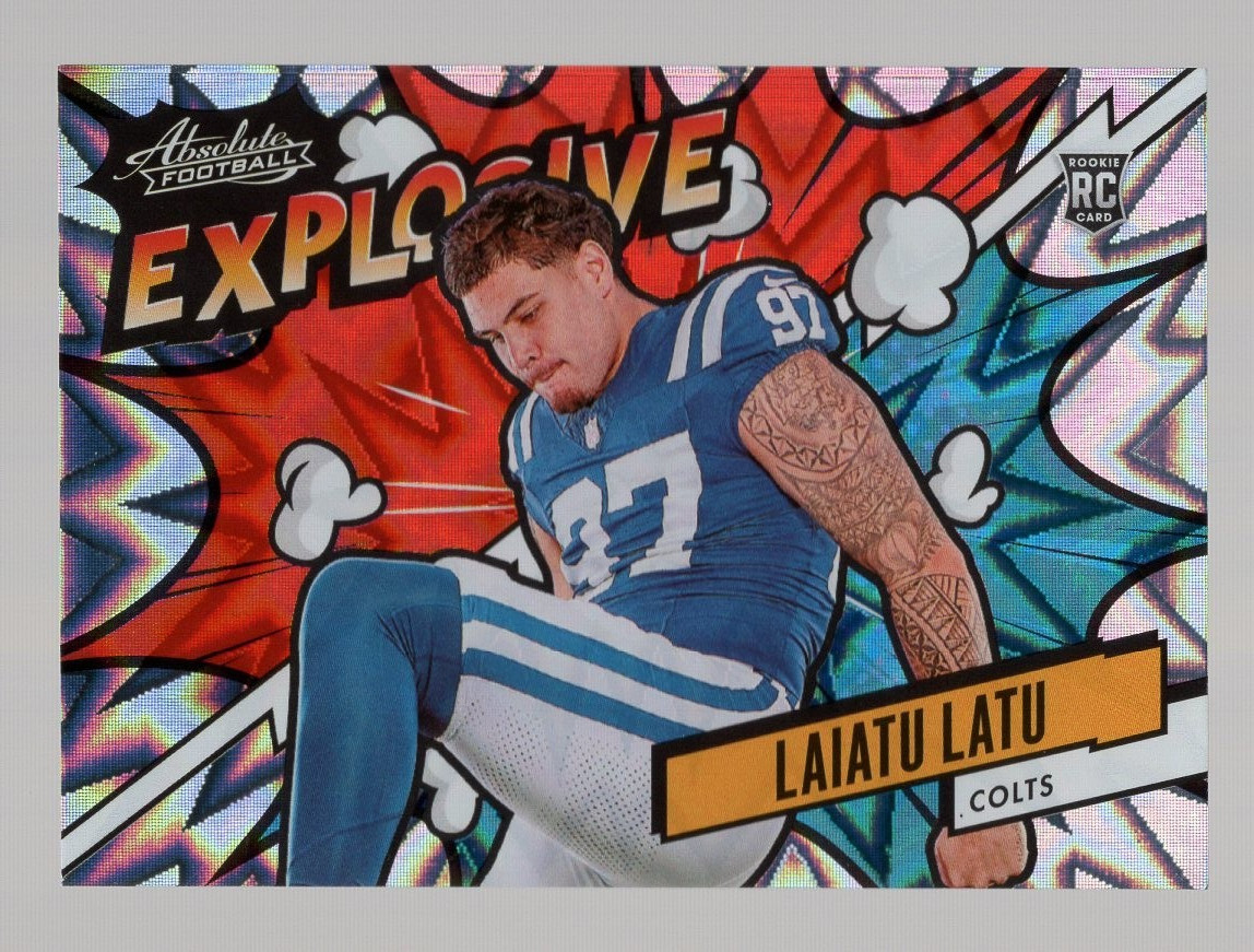 LAIATU LATU 2024 PANINI ABSOLUTE EXPLOSIVE RC #EX-LLU **COLTS** CASE HIT SSP