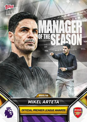Topps NOW Premier League 2025/2026 - Card 211 - Mikel Arteta - Arsenal