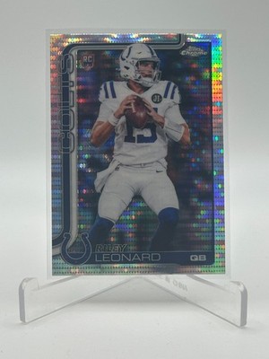 2025 Topps Chrome Pulsar REFRACTOR #318 RC Riley Leonard rookie Colts
