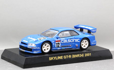 Kyosho 1/64 Calsonic Collection Nissan Skyline GT-R R34 2001 (BNR34) JGTC No.12