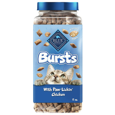Blue Buffalo Bursts Chicken Dry Cat Treats With Taurine All Ages 12 oz