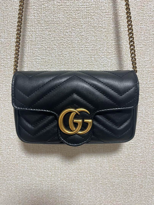 GUCCI マーモント グッチ GUCCI ボディバッグ レディース GGマーモント ブラック 476434
