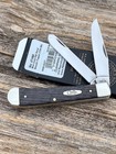 CASE XX * 2026 SMOOTH BLUE CURLY OAK WOOD TRAPPER KNIFE KNIVES — photo 3
