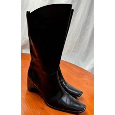 Bally Black Leather Boots - Sz 6.5