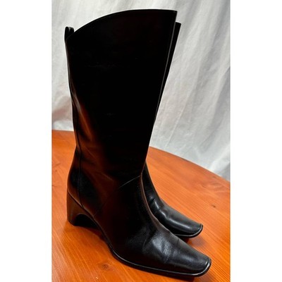 Bally Black Leather Boots - Sz 6.5